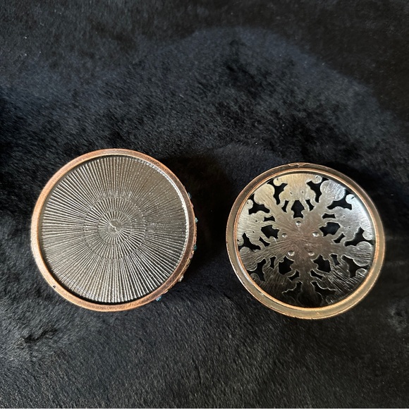 Jeweled Metal Trinket Box - Picture 5 of 10